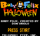 Baby Felix - Halloween (Europe) (En,Fr,De,Es,It,Nl) Title Screen